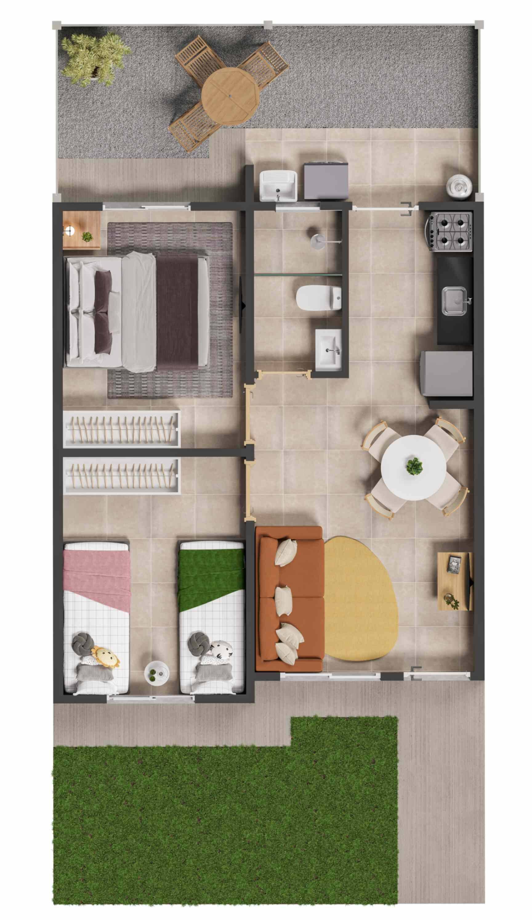 Casa, 2 quartos, 47 m² - Foto 13