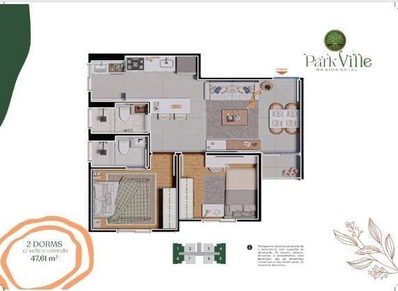Apartamento, 2 quartos, 47 m² - Foto 15