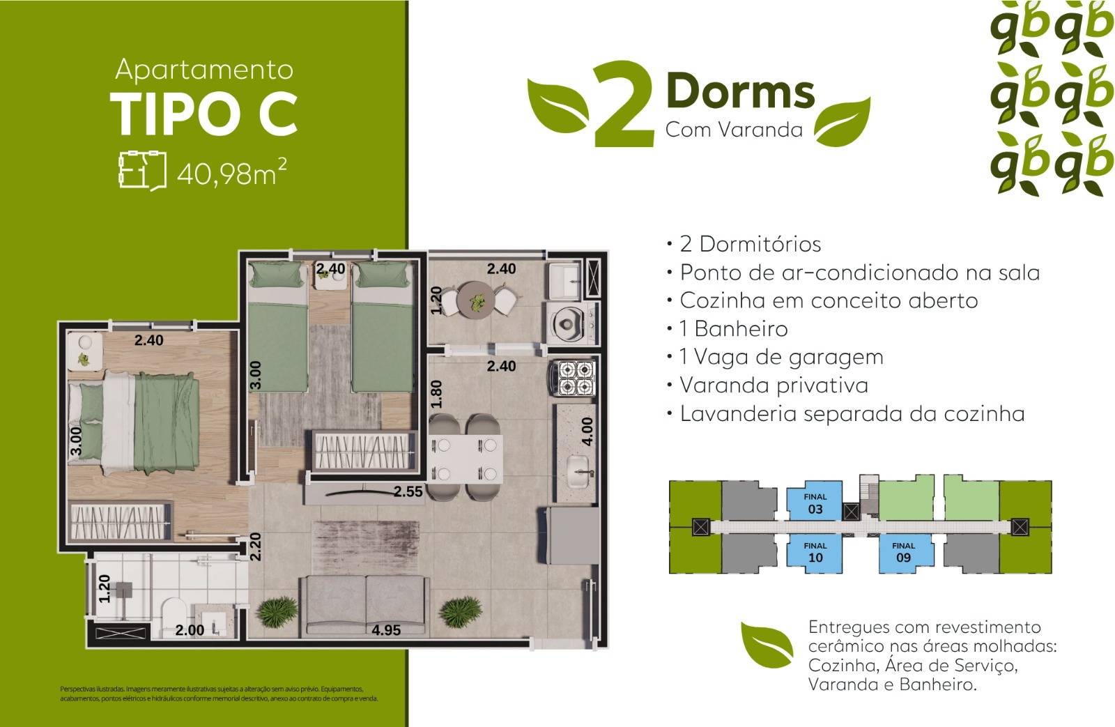 Apartamento, 2 quartos, 43 m² - Foto 5