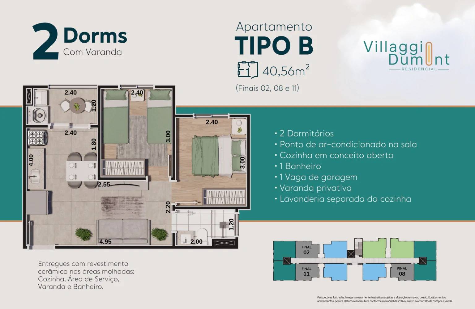 Apartamento, 2 quartos, 40 m² - Foto 21