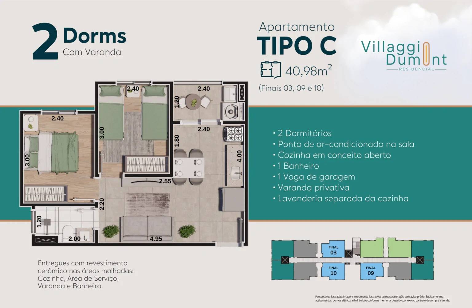 Apartamento, 2 quartos, 40 m² - Foto 22