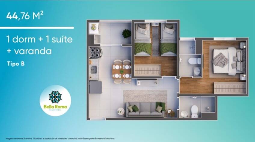 Apartamento, 2 quartos, 40 m² - Foto 21