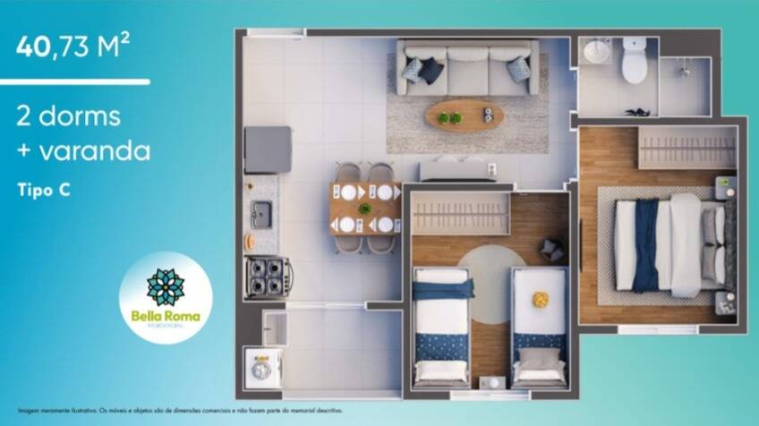 Apartamento, 2 quartos, 40 m² - Foto 22