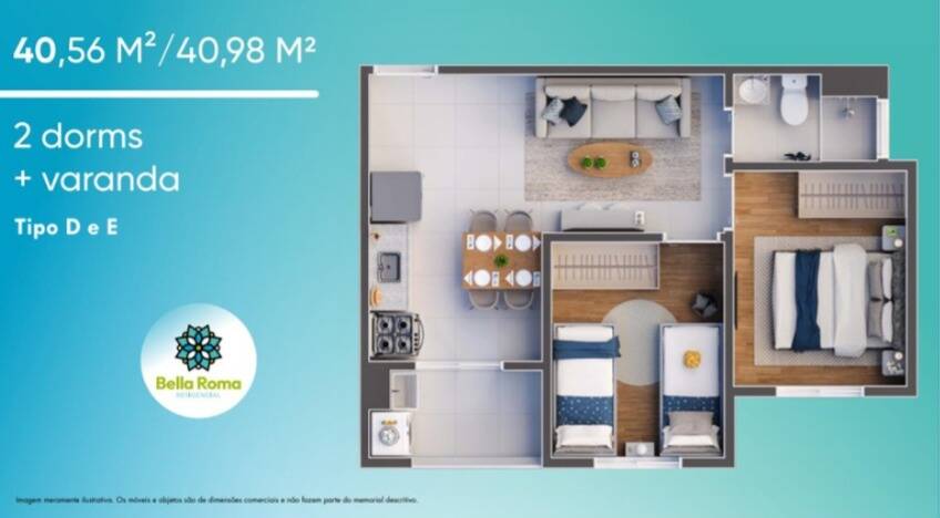 Apartamento, 2 quartos, 40 m² - Foto 23