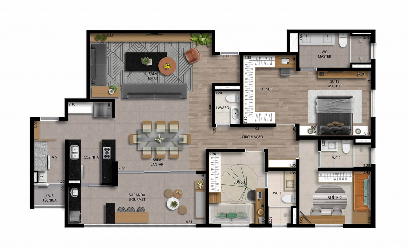 Apartamento, 3 quartos, 143 m² - Foto 17