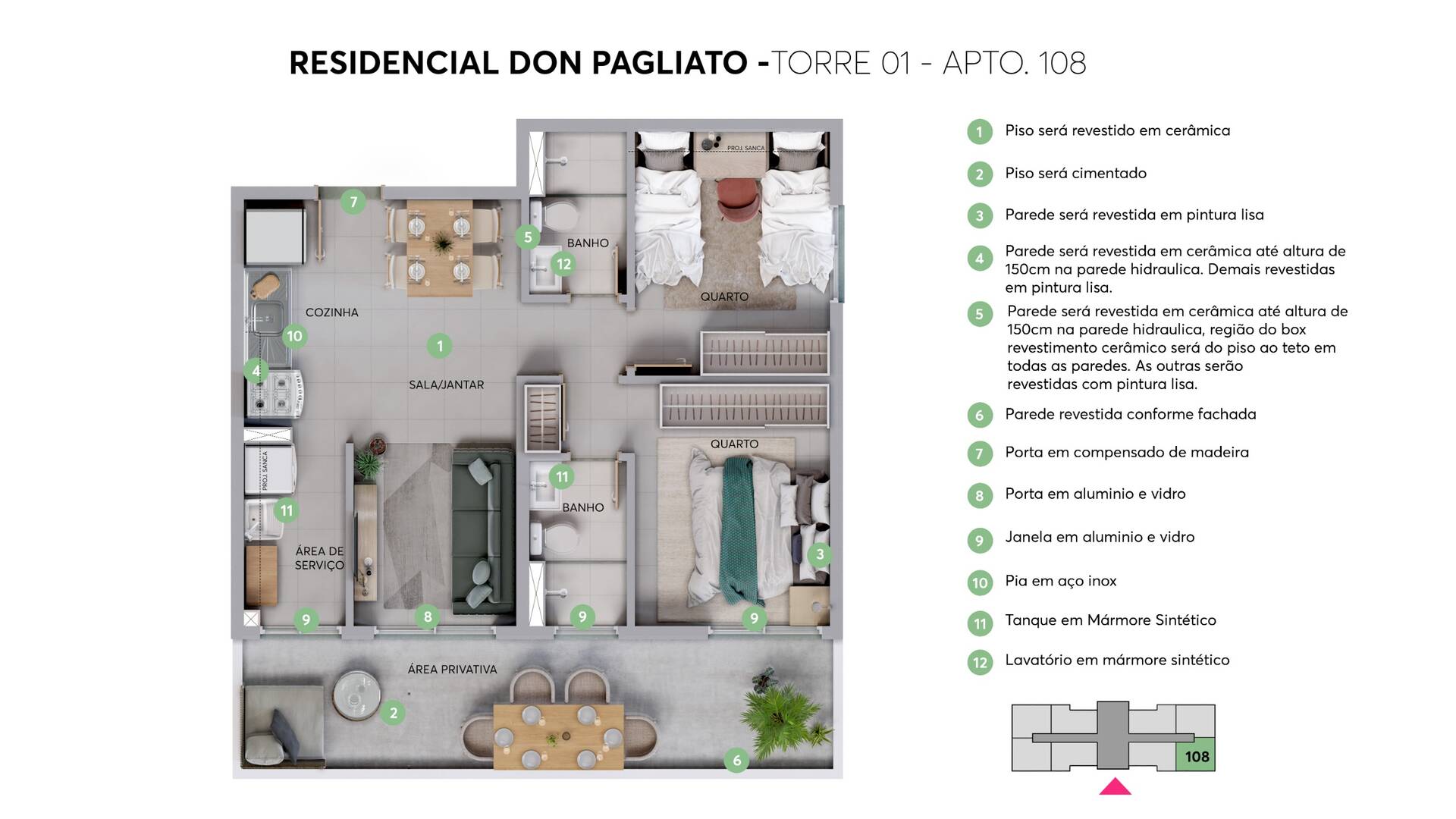 Apartamento, 2 quartos, 44 m² - Foto 21