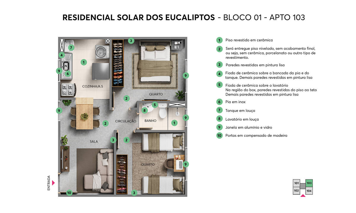 Apartamento, 2 quartos, 40 m² - Foto 10