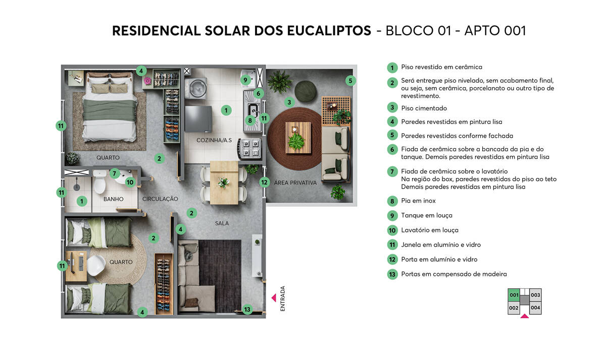 Apartamento, 2 quartos, 40 m² - Foto 11
