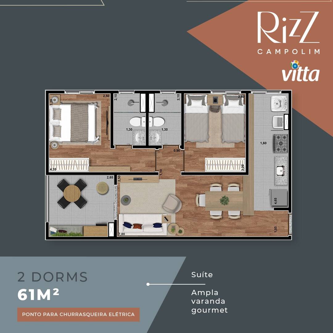 Apartamento, 2 quartos, 61 m² - Foto 47